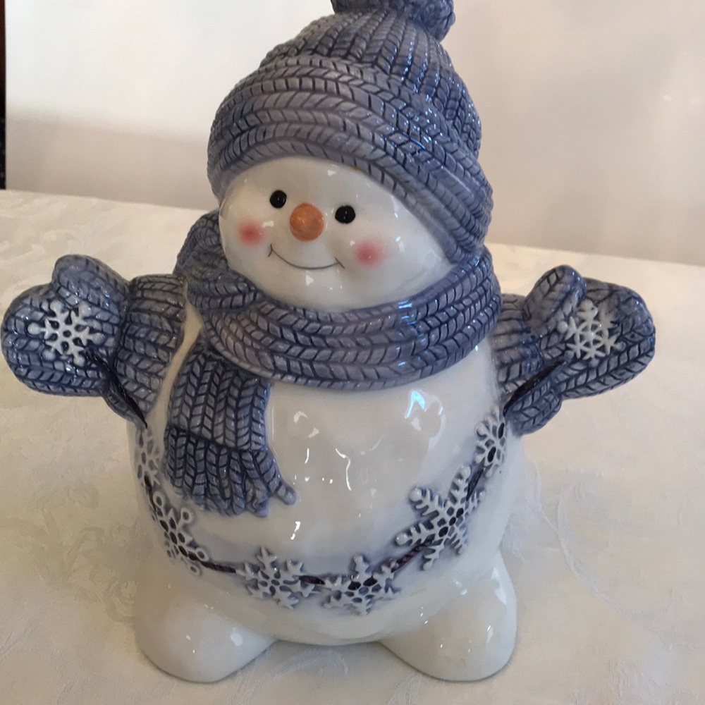 Snowman Cookie Jar - Bella Casa by Ganz! ⛄️